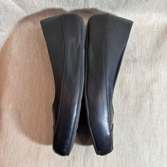 FITFLOP Sz 41 Slip On Small Platform Throughout Leather Ballet Flats Shoes - Picture 7 of 9